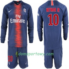 Koszulka Paris Saint-Germain Neymar JR 10 Dziecięcy Domowe Koszulki Piłkarskie 2018-2019 Długi Rękaw